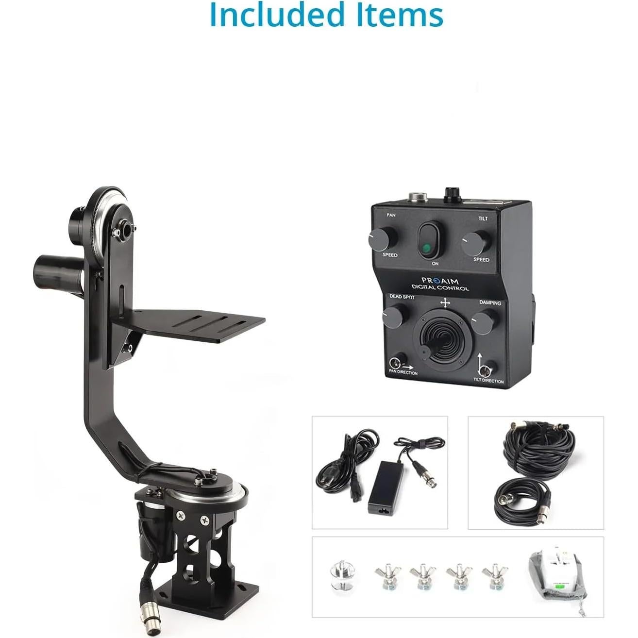 Cabezal Motorizado Pan Tilt PROAIM PT-JR para Cámara DSLR 5kg