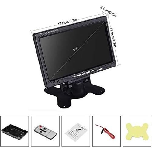 Monitor Digital de Respaldo 7" TFT LCD Lychee HD 1024x600