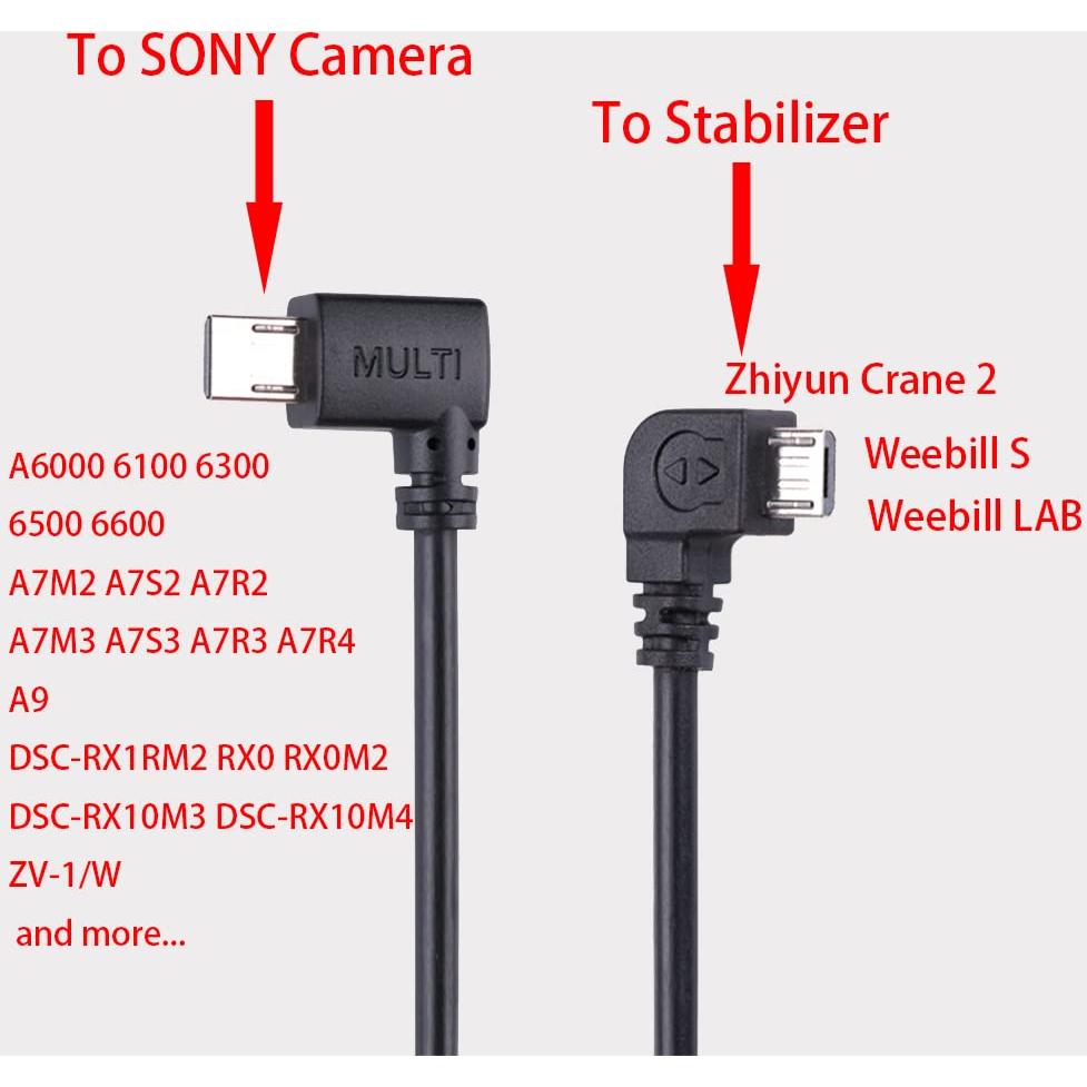 Cable de Control y Carga Multiport CexoTech para Cámaras Sony