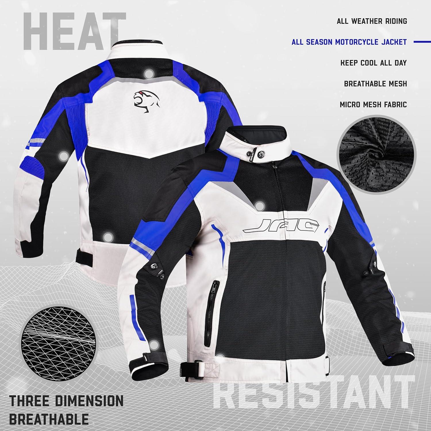 Chaqueta de Motocicleta JAG Horizon - Alta Visibilidad CE