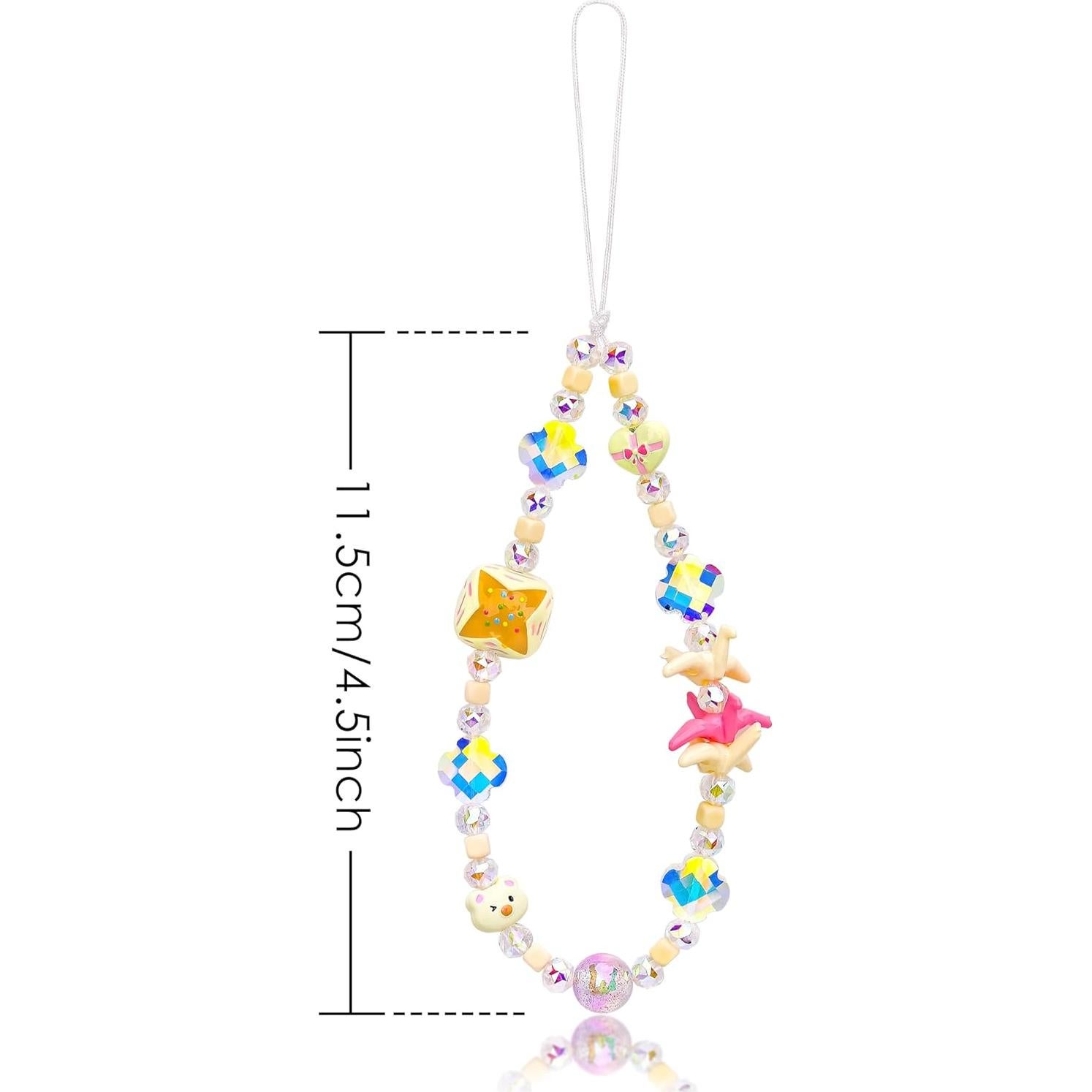 Lanyard de Teléfono BONNY BOXX con Perlas de Cristal - Grulla