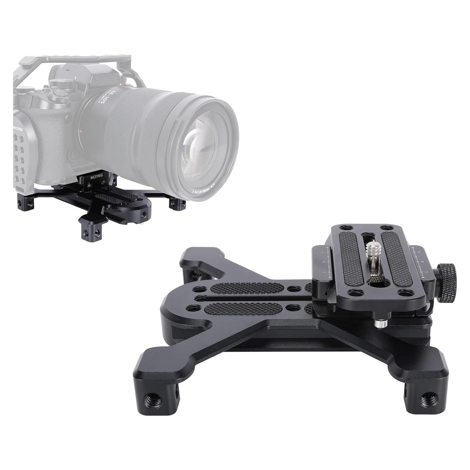 Placa de liberación rápida NICEYRIG ARCA-Swiss 570 con abrazadera