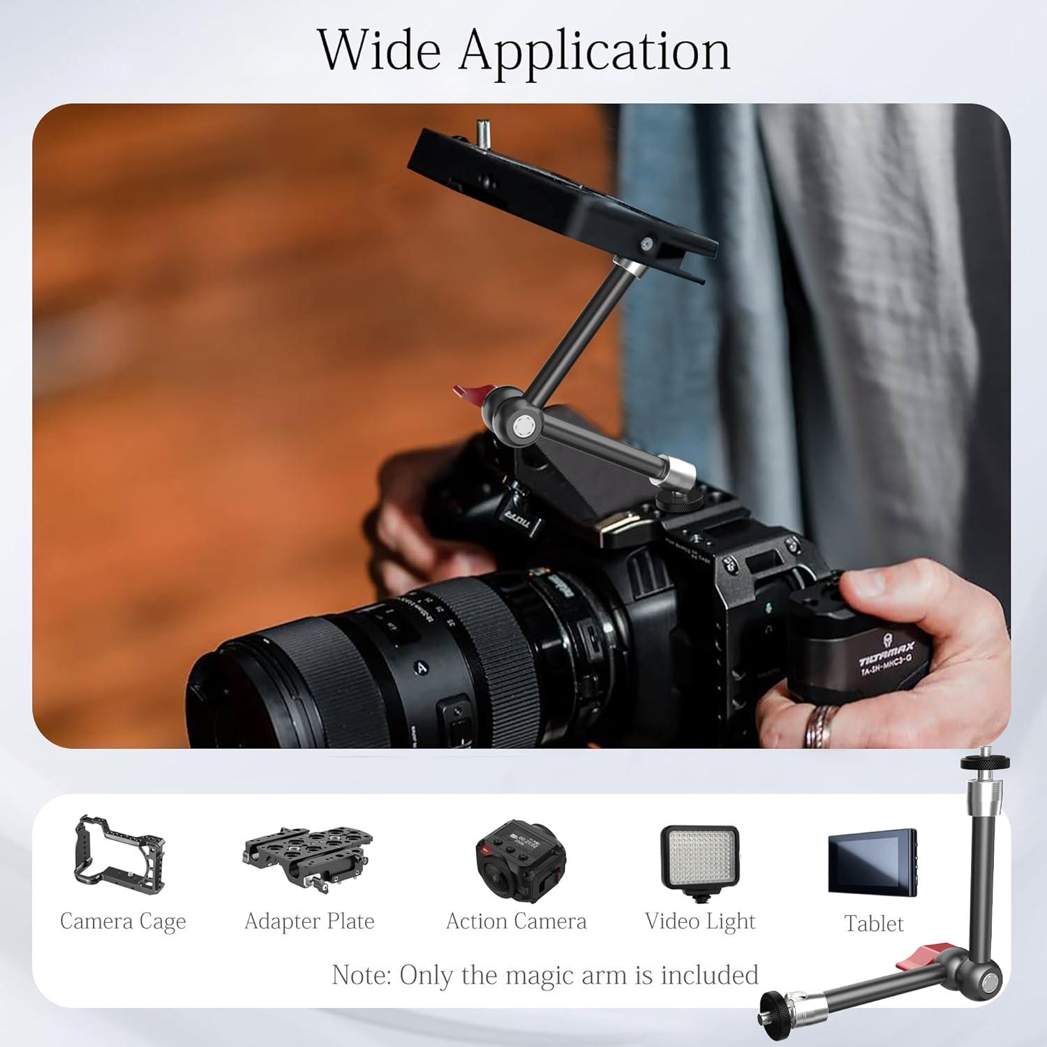 Soporte de cámara Taisioner con brazo mágico 24.5cm y abrazadera