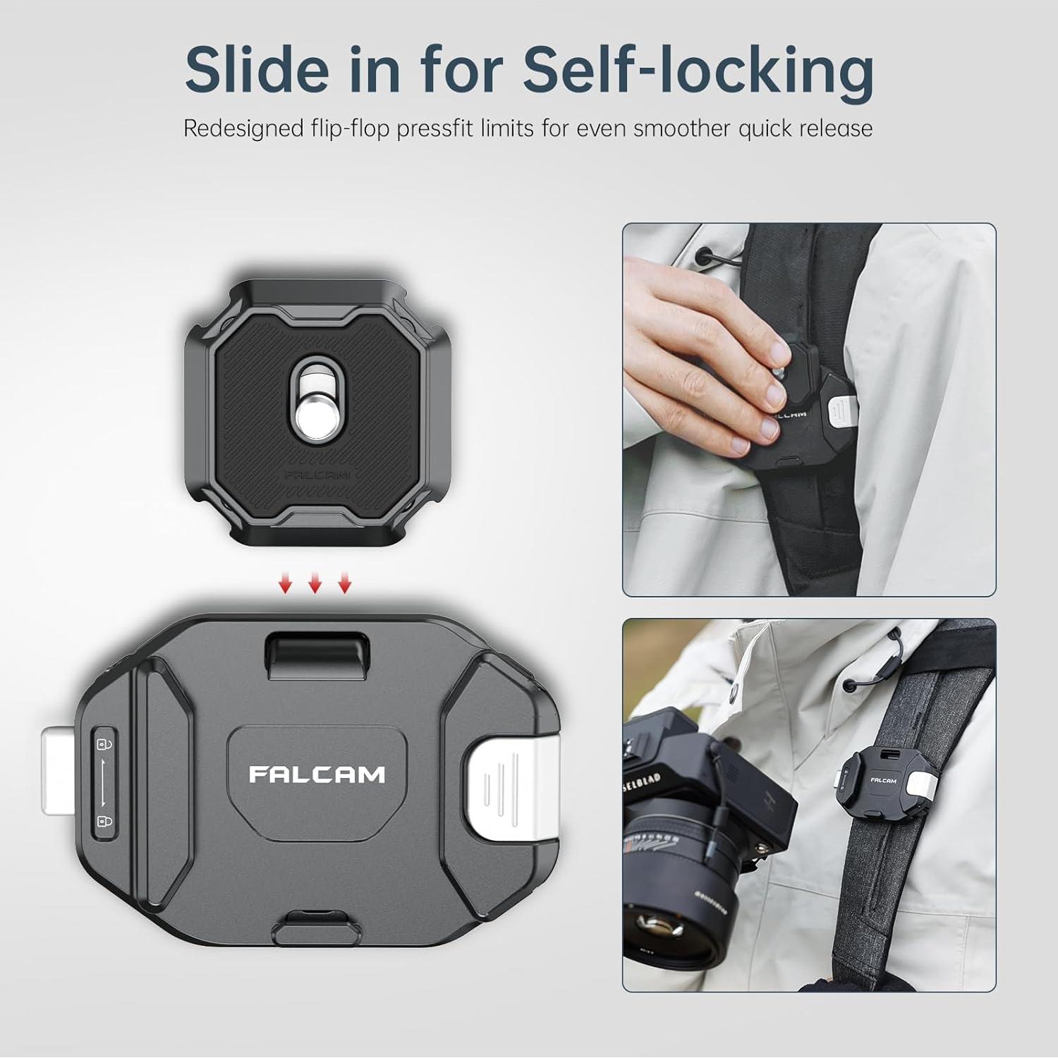 Sistema de liberación rápida ULANZI F38 para cámara y mochila