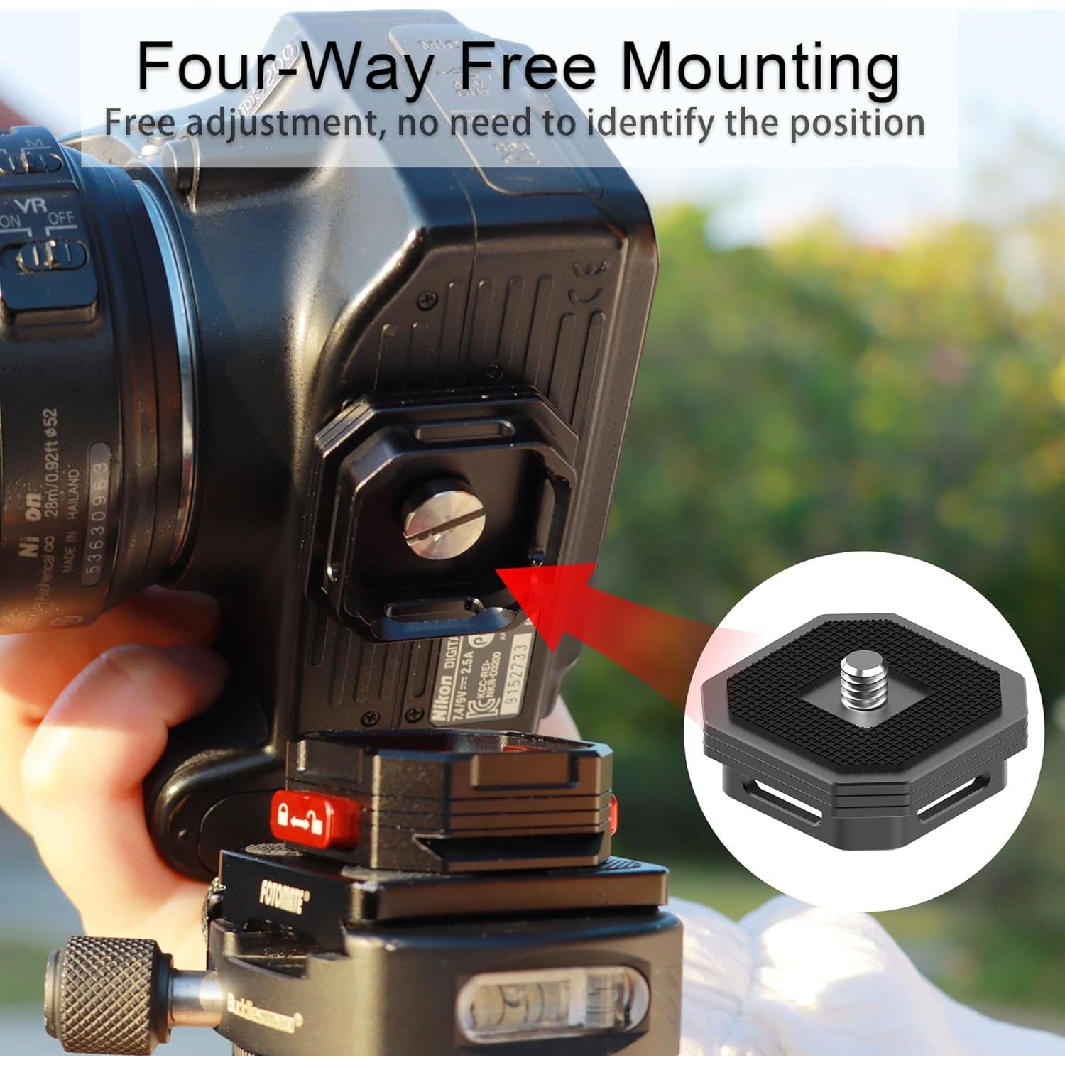 Clip de cámara Taisioner con liberación rápida para DSLR