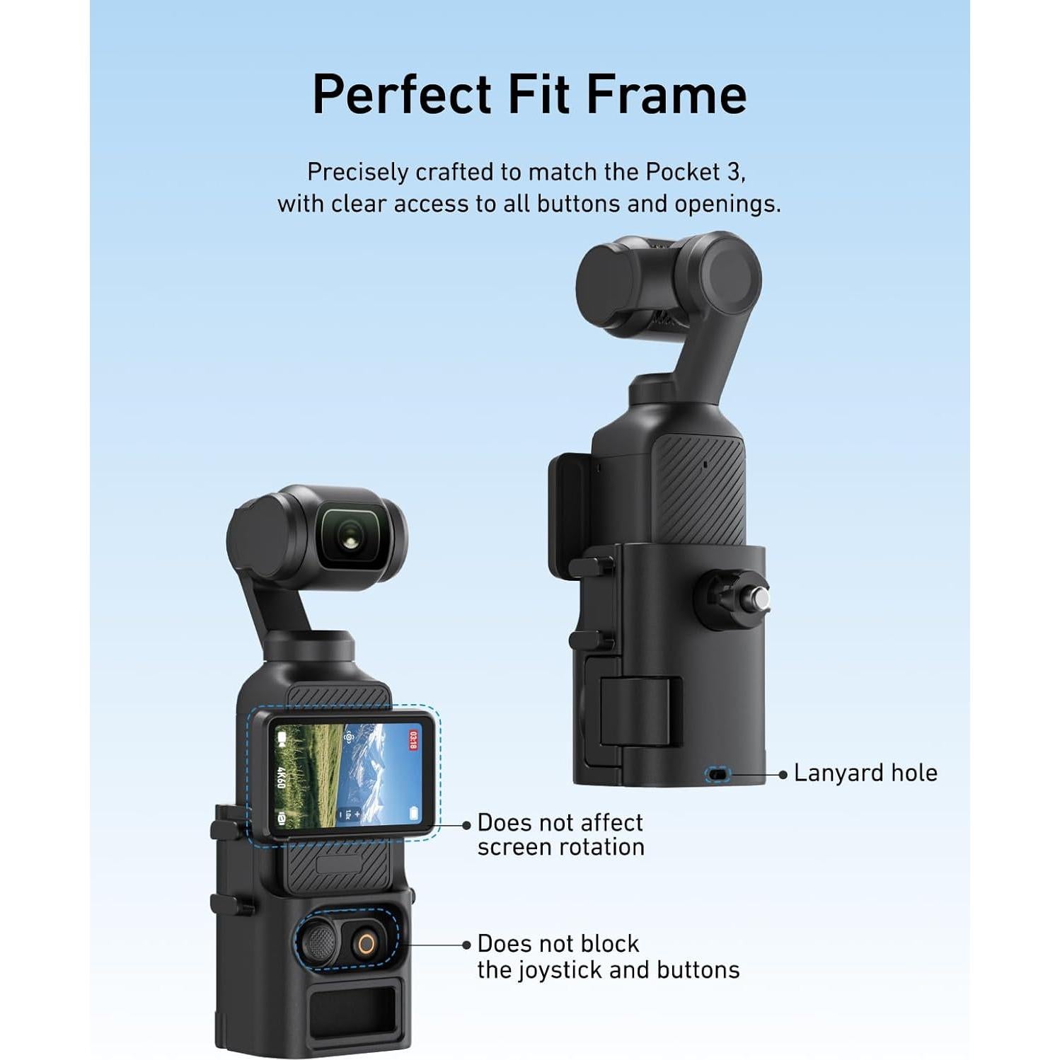 Soporte Clip para Mochila TELESIN DJI Osmo Pocket 3 Antideslizante