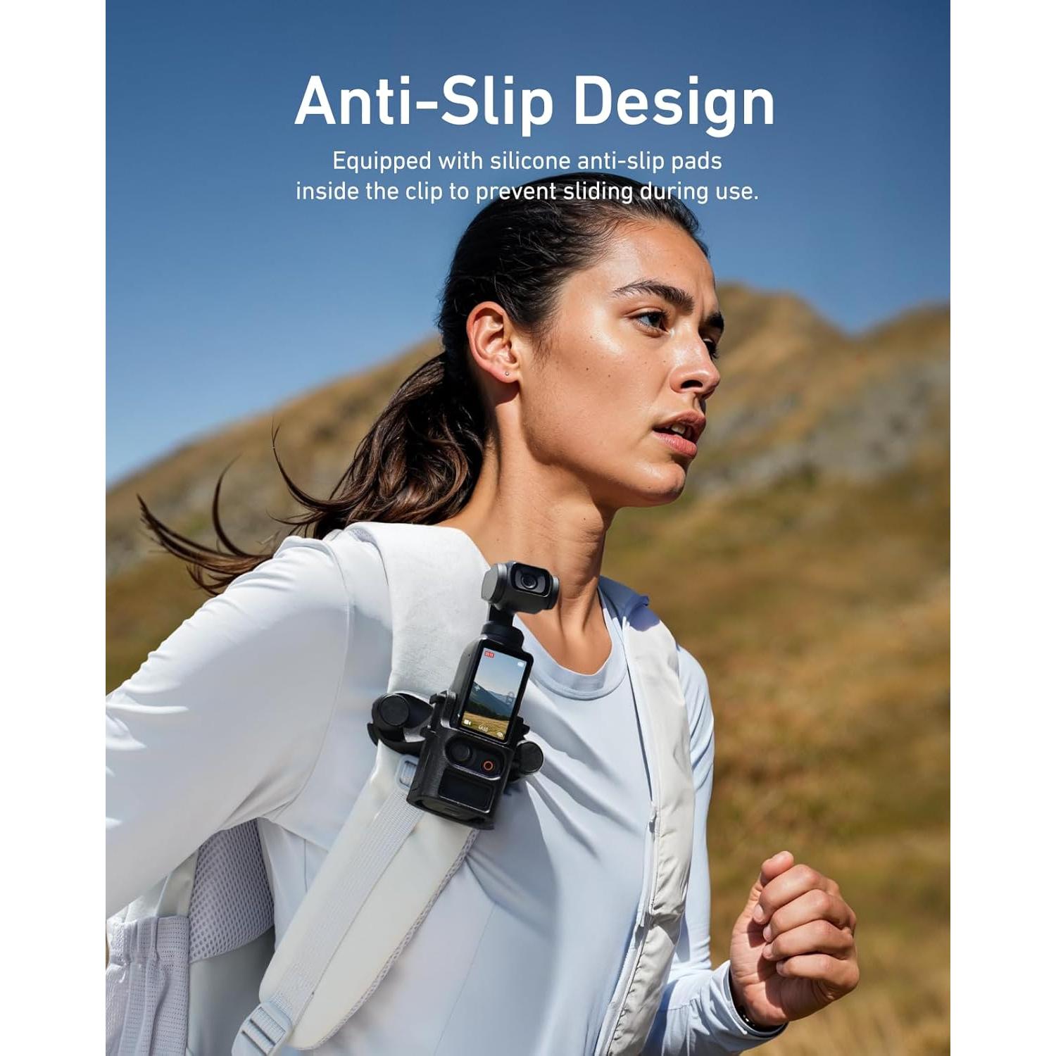 Soporte Clip para Mochila TELESIN DJI Osmo Pocket 3 Antideslizante