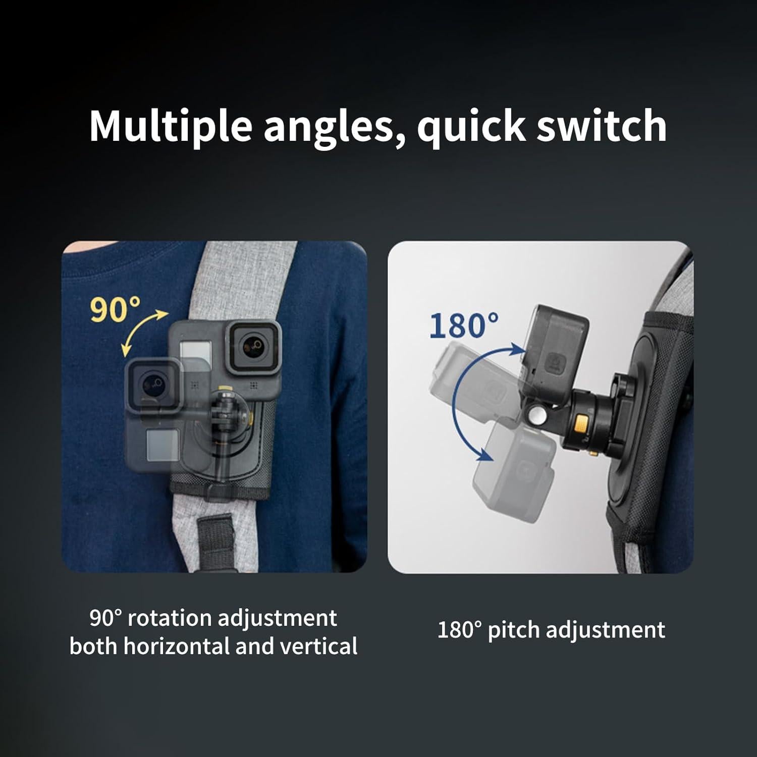 Montaje de Mochila Magnético Mechrig para Cámara de Acción