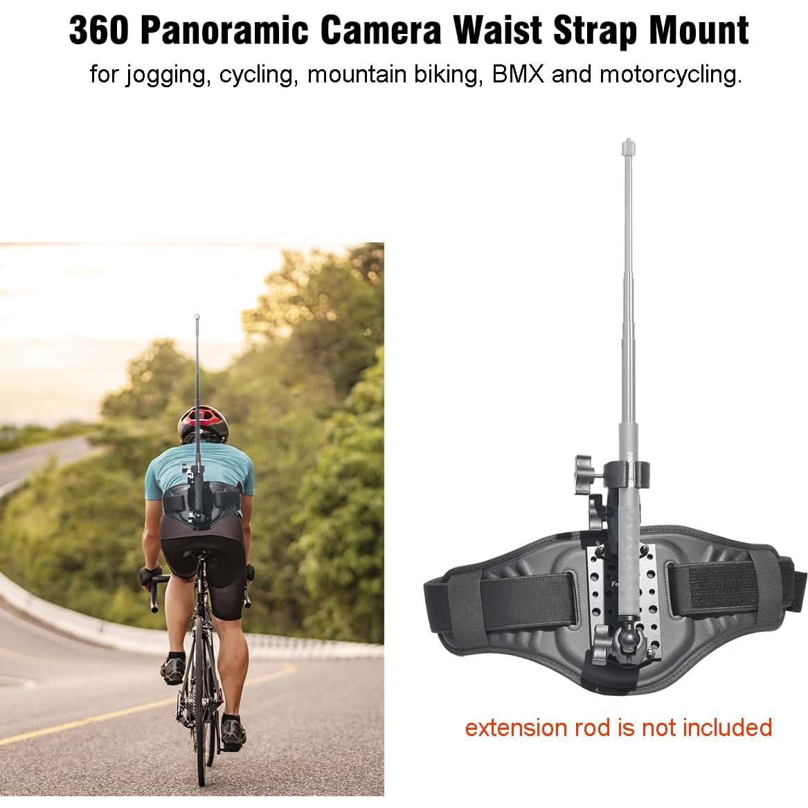 Montura de Cintura FT para Cámaras de Acción Ajustable 139.7 cm