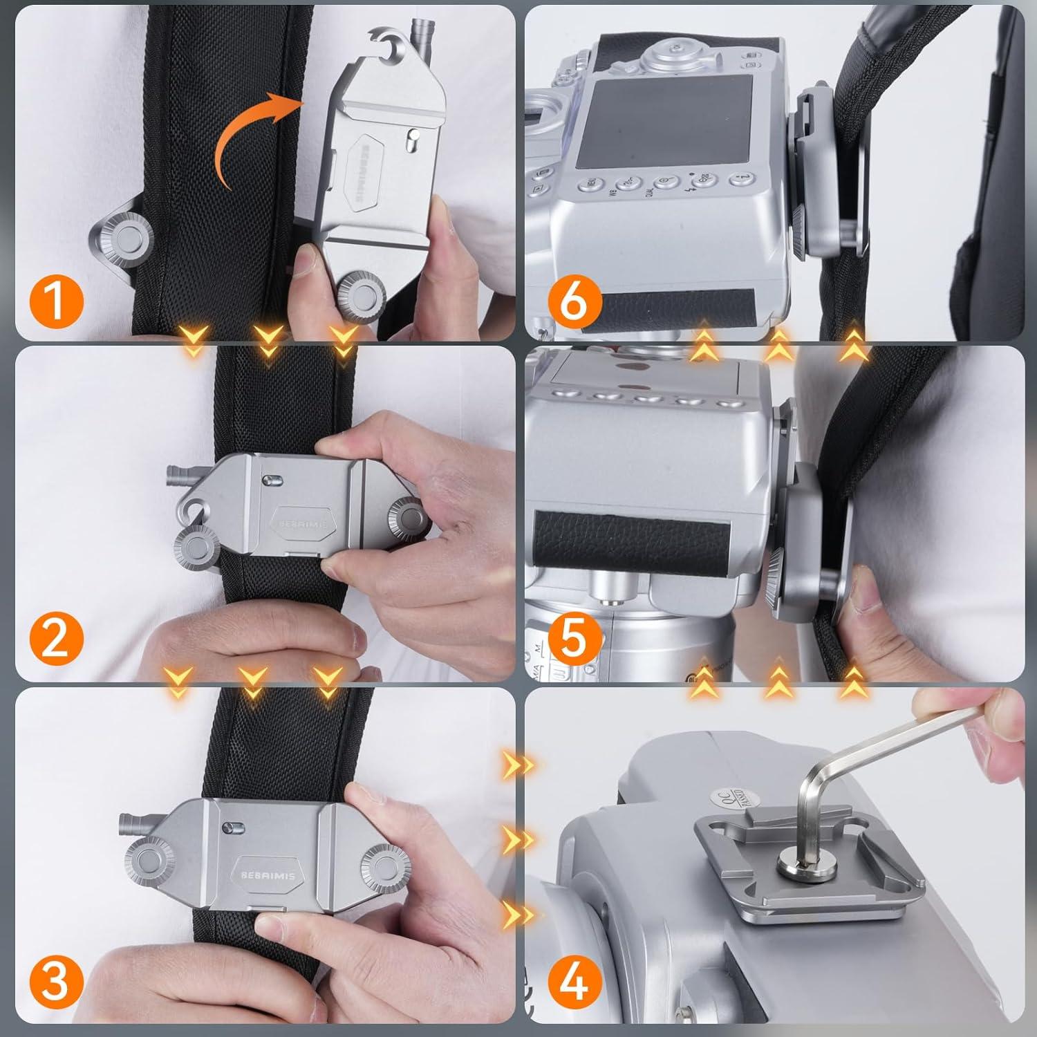 Clip de cámara para mochila Bebaimis B1 con liberación rápida