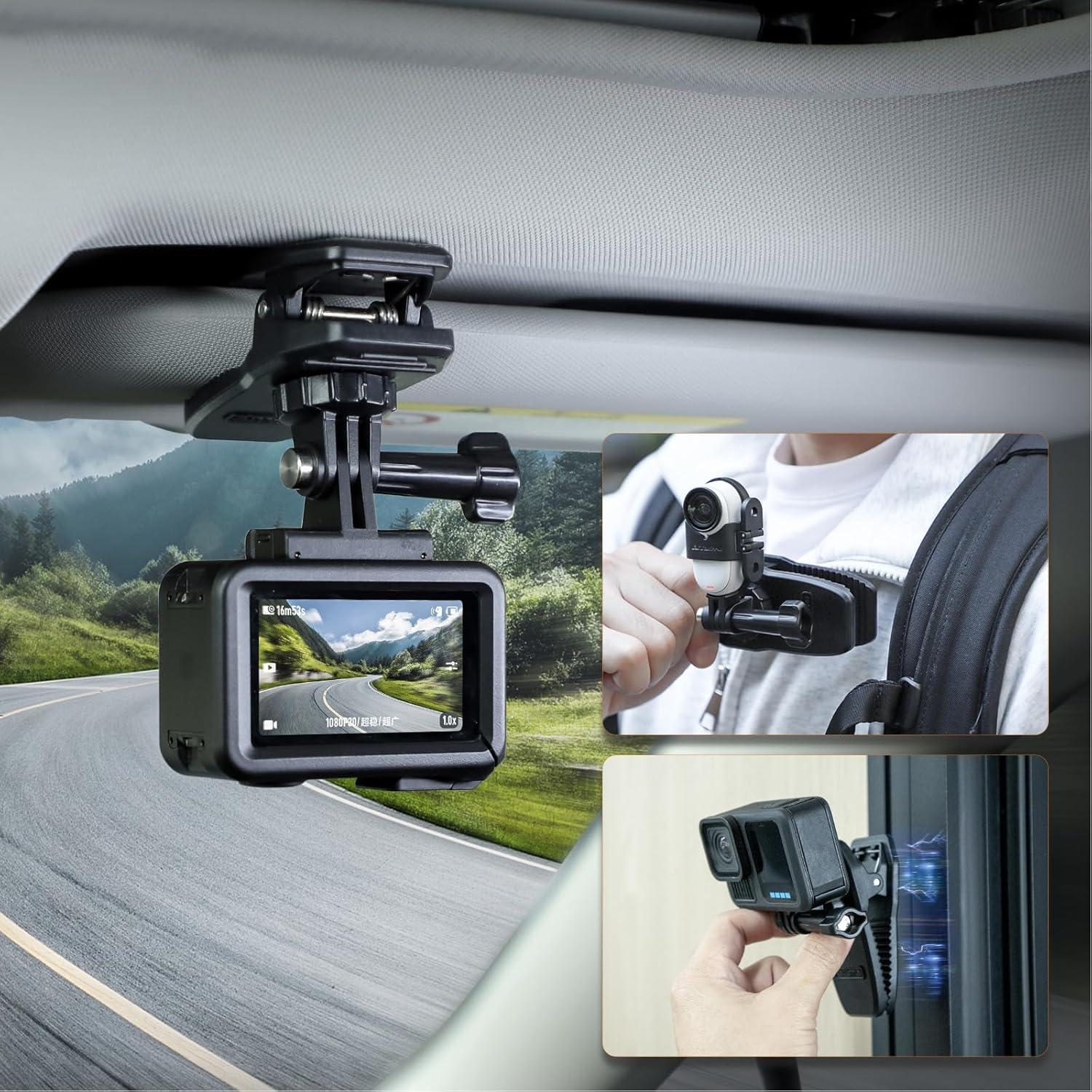 Soporte Clip para Mochila Sinyutia con Imán 360° para Cámaras