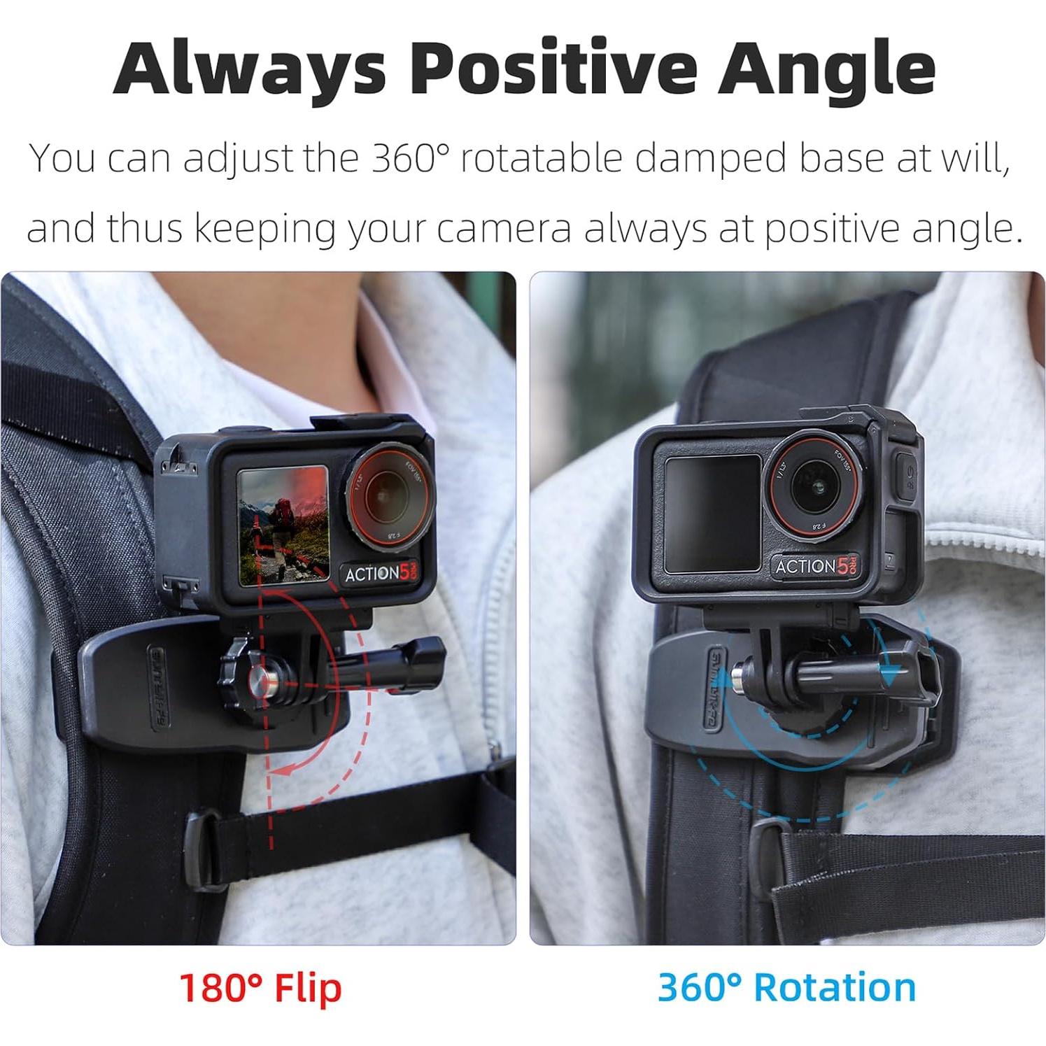 Soporte Clip para Mochila Sinyutia con Imán 360° para Cámaras