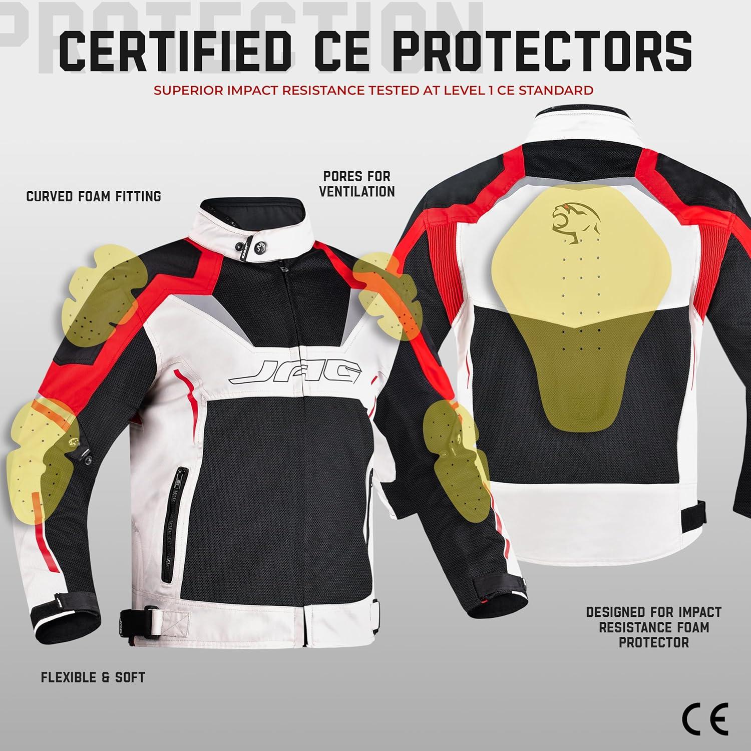 Chaqueta de Motocicleta JAG Horizon - Alta Visibilidad CE