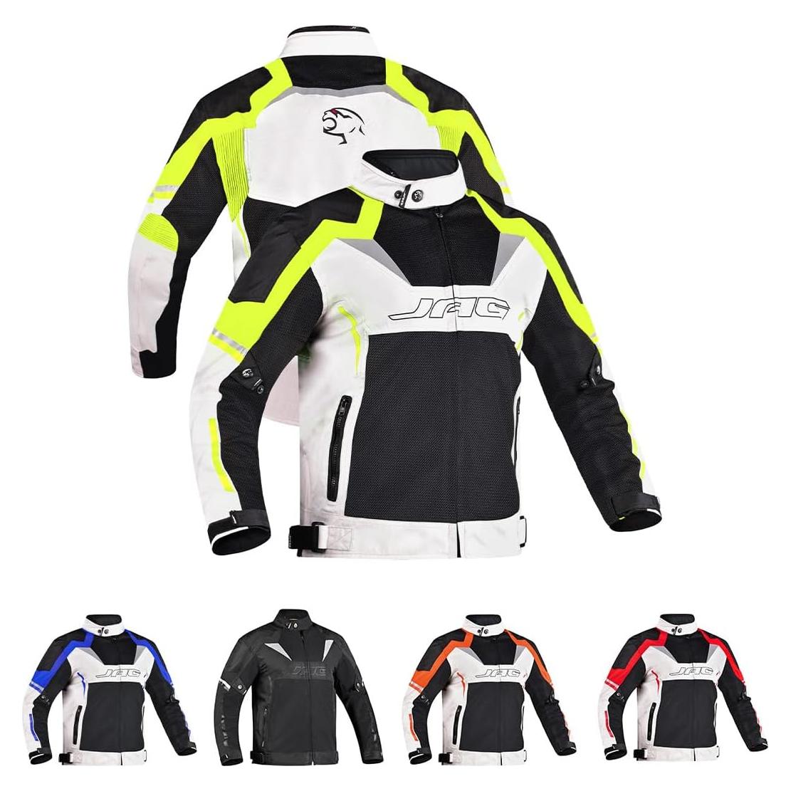 Chaqueta de Motocicleta JAG Horizon Verde 5XL con Armadura CE