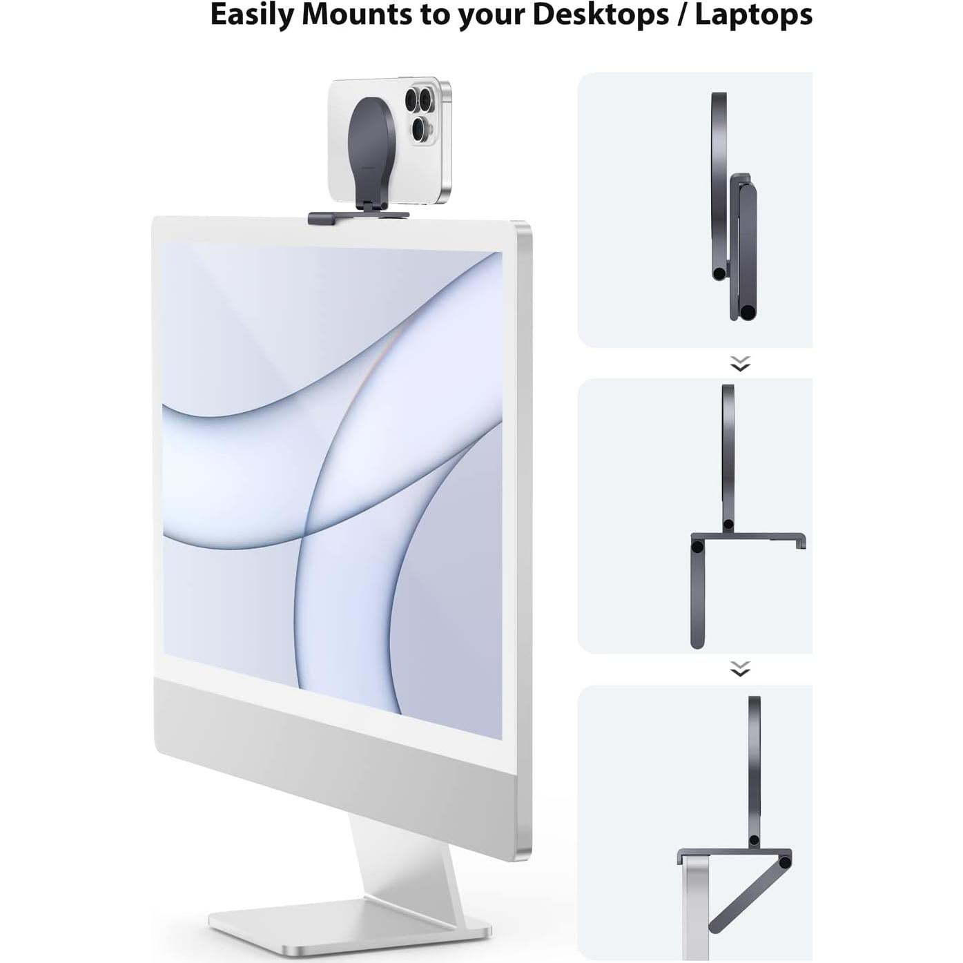 Soporte de Cámara de Continuidad Stouchi para iMac y Monitor