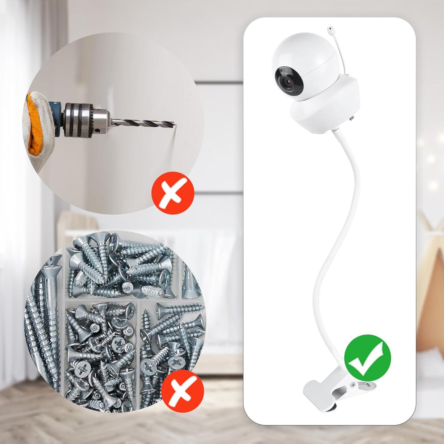 Soporte de Clip para Monitor de Bebé Wochel UHGT8590 Flexible