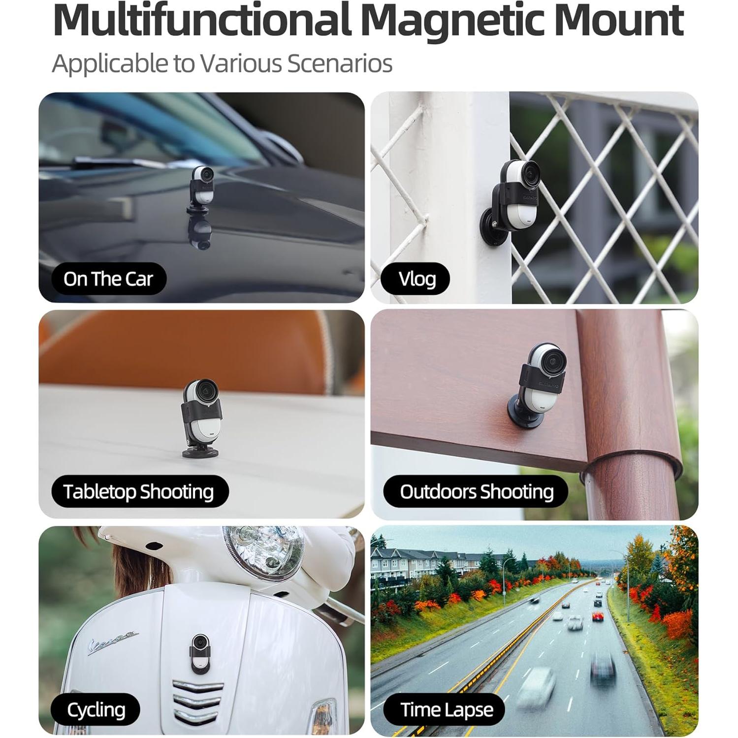 Correa de Silicona y Soporte Magnético BTG para Insta360 Go 3/Go 3S