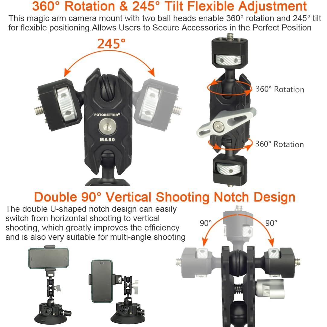 Brazo Mágico Articulado DEKEENSTAR MA50 para Cámara 5.5kg
