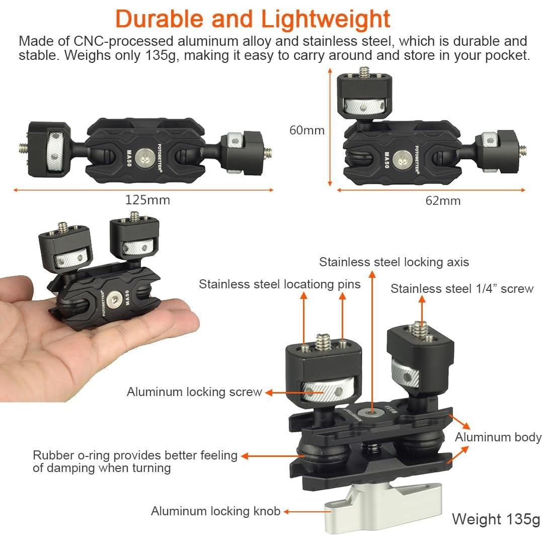 Brazo Mágico Articulado DEKEENSTAR MA50 para Cámara 5.5kg