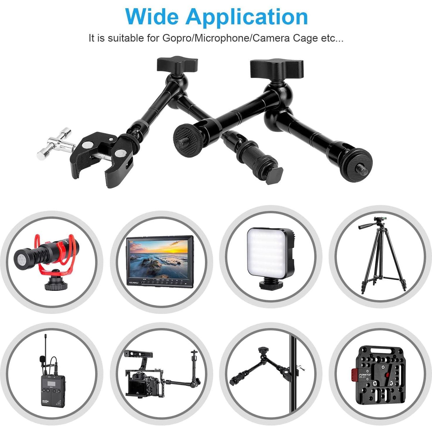 Brazo Mágico Articulado FOMITO 28cm con Super Clamp 2kg