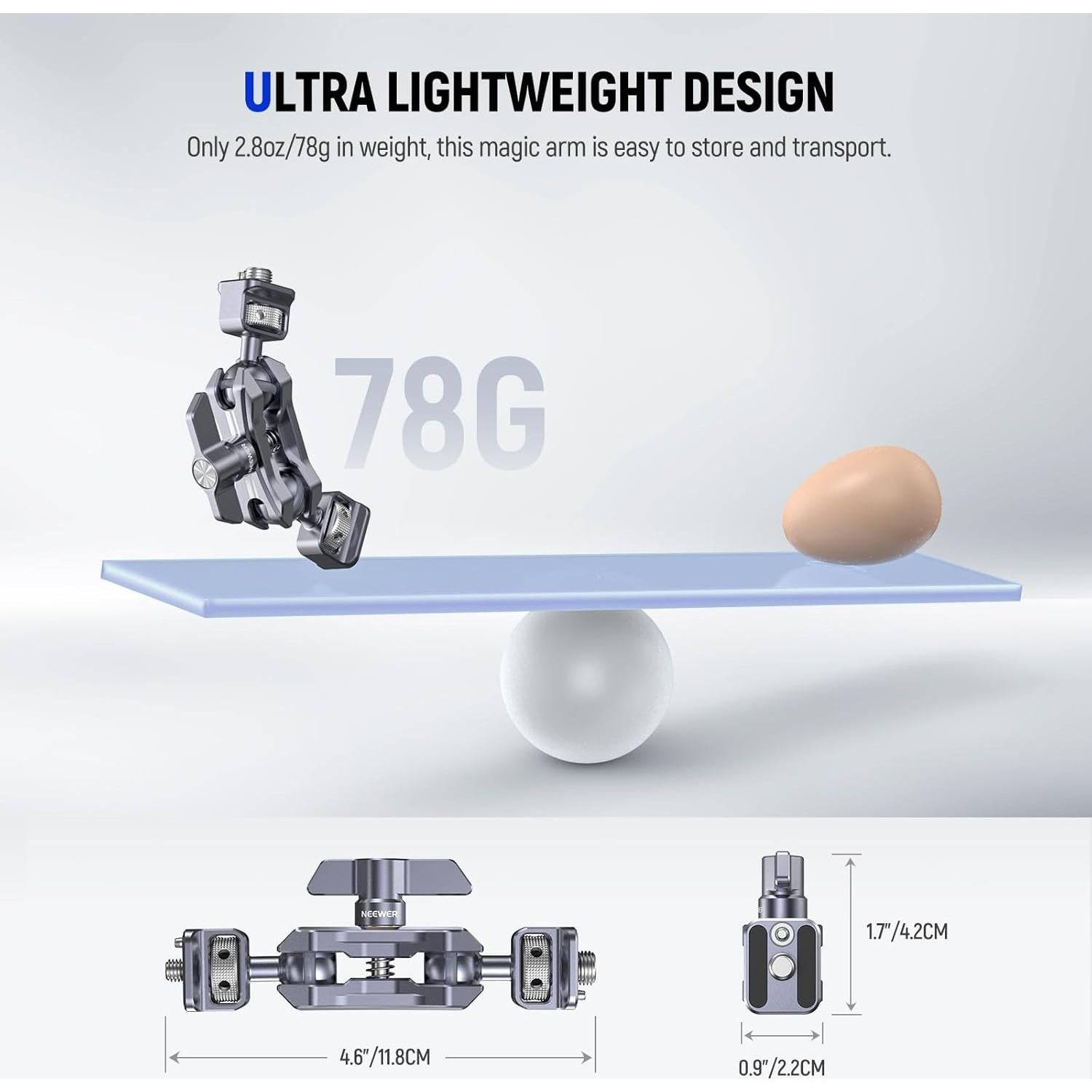 Brazo Mágico Ligero Neewer UA071 para Monitor de Cámara