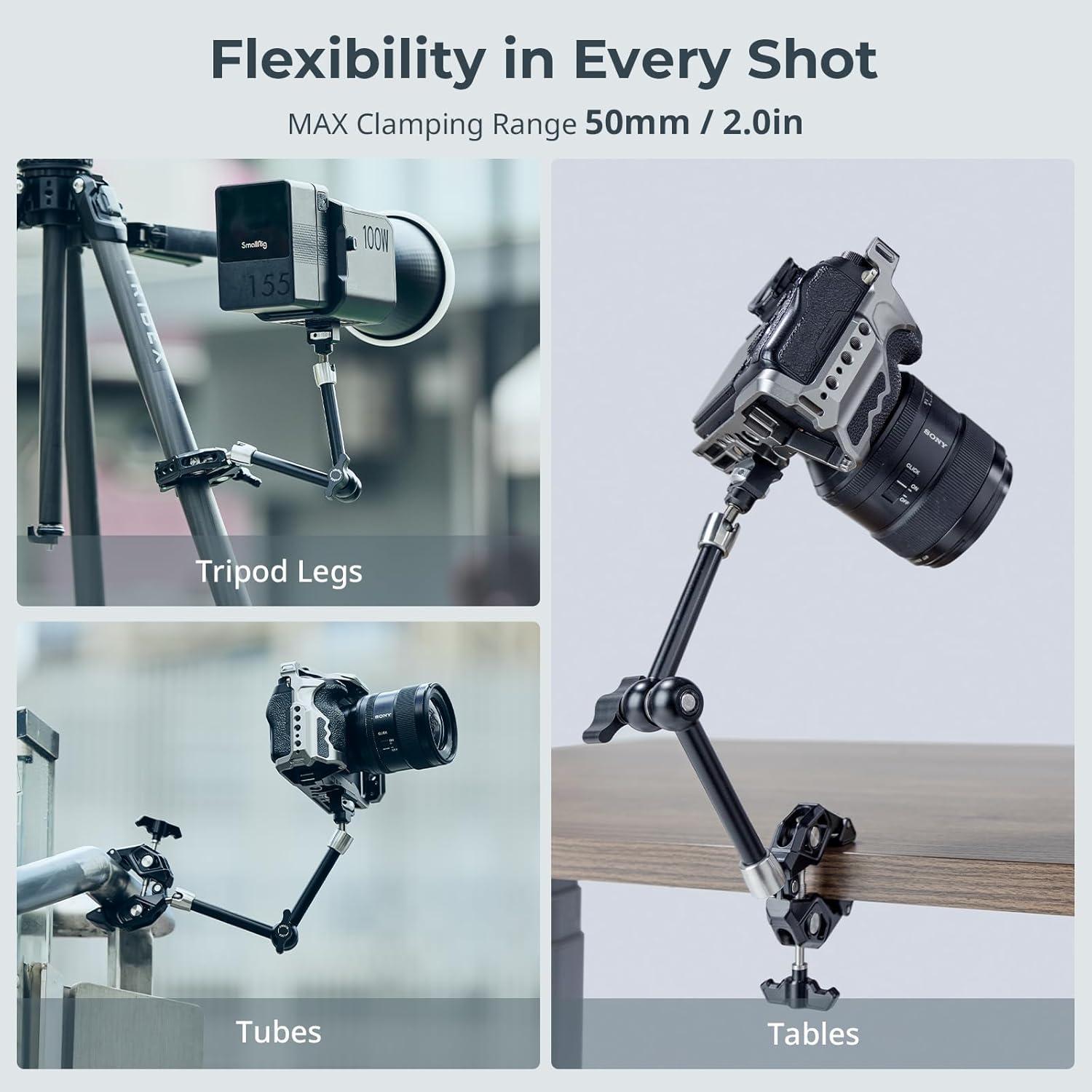 Brazo Mágico SmallRig 5312 con Abrazadera Antideflectante 1.5kg