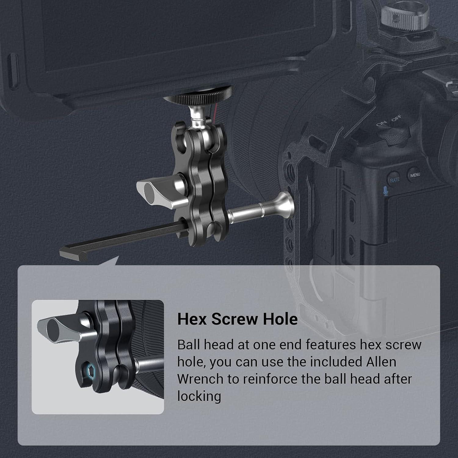 Brazo Mágico Mini SmallRig 3238 Ajustable para Monitor y Luz LED