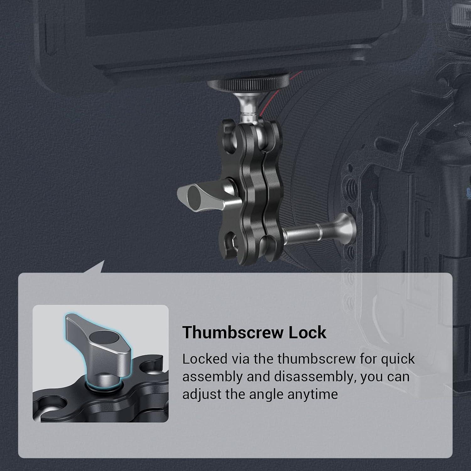 Brazo Mágico Mini SmallRig 3238 Ajustable para Monitor y Luz LED