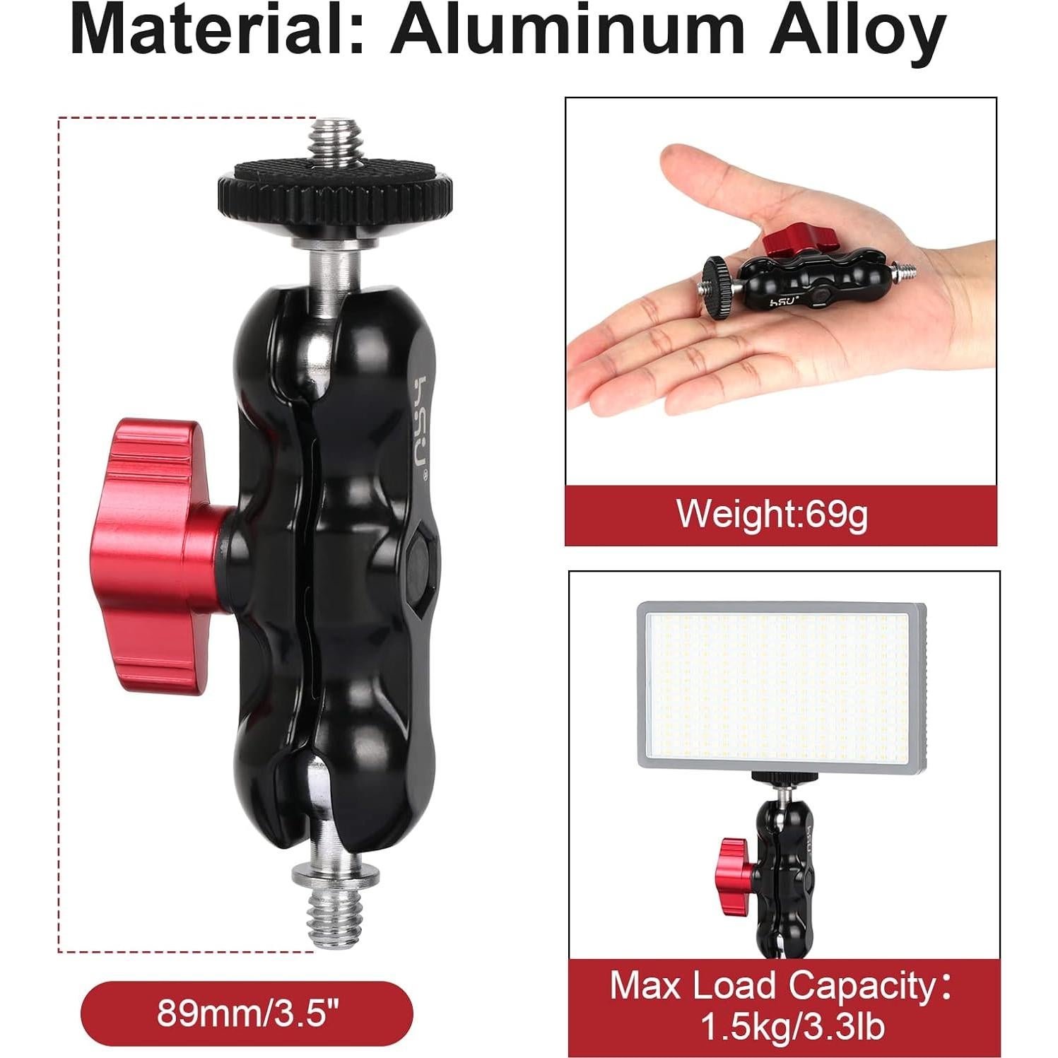 Brazo Mágico HSU Ajustable 360° para Monitor y Micrófono