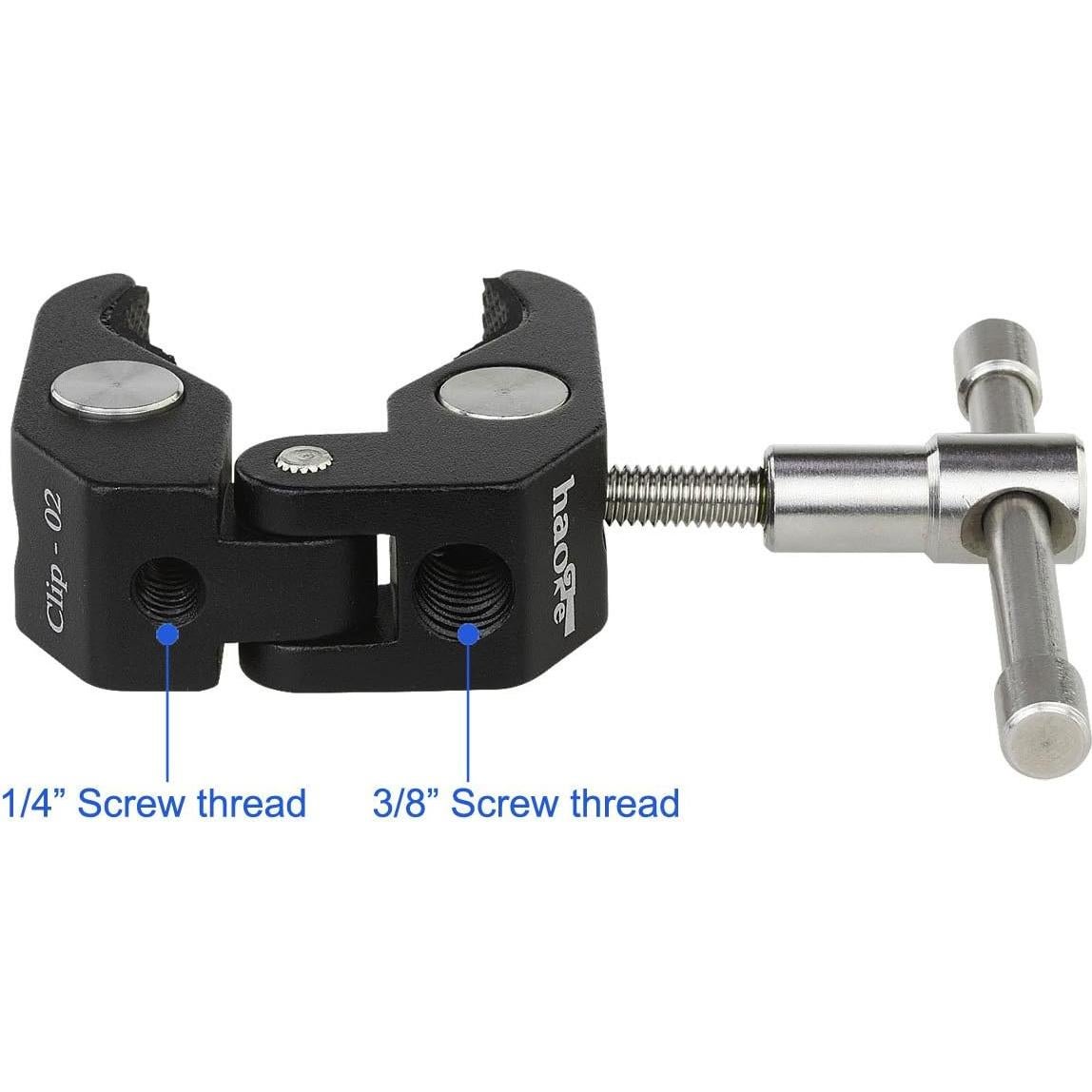 Brazo Mágico Articulado Haoge 190mm Acero Inoxidable con Abrazadera