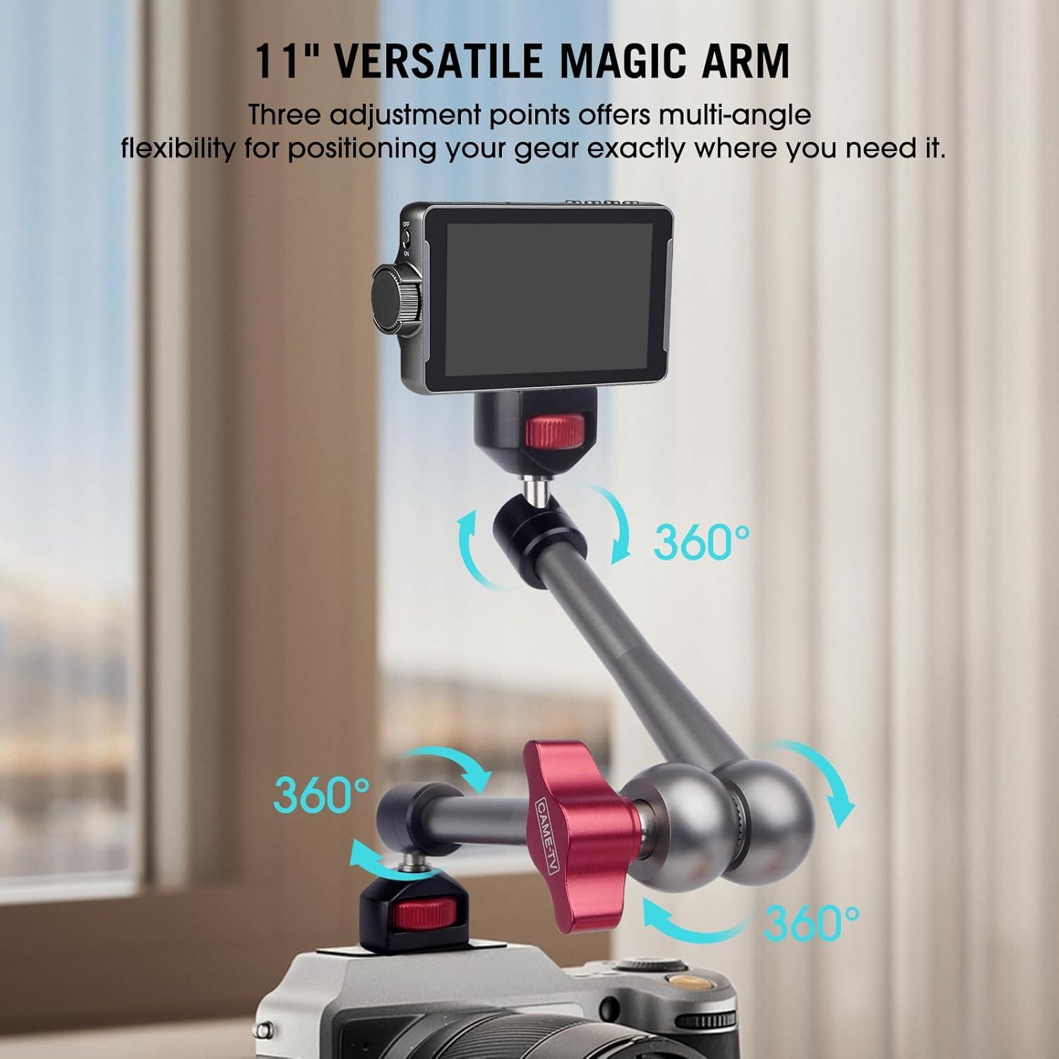 Soporte de Cámara Articulado Came-TV 11" Aluminio 2.5 kg