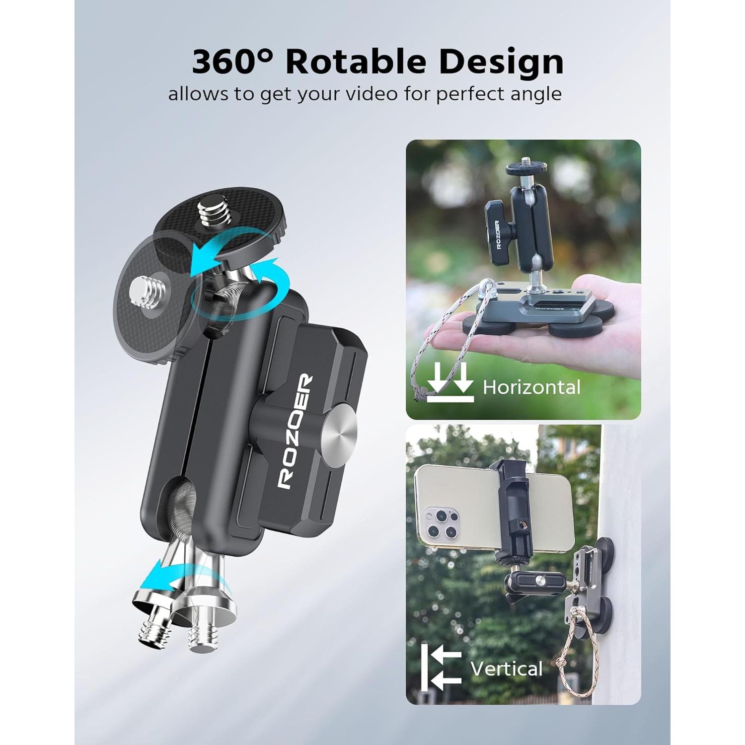 Brazo Mágico Universal ROZOER 97.4mm con Cabeza Doble Bola