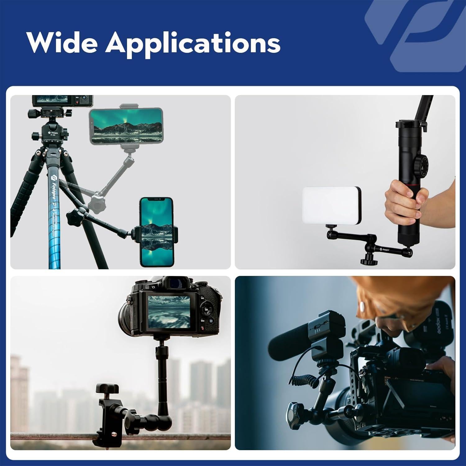 Brazo Mágico Fotopro 11 Pulgadas Ajustable para Trípode