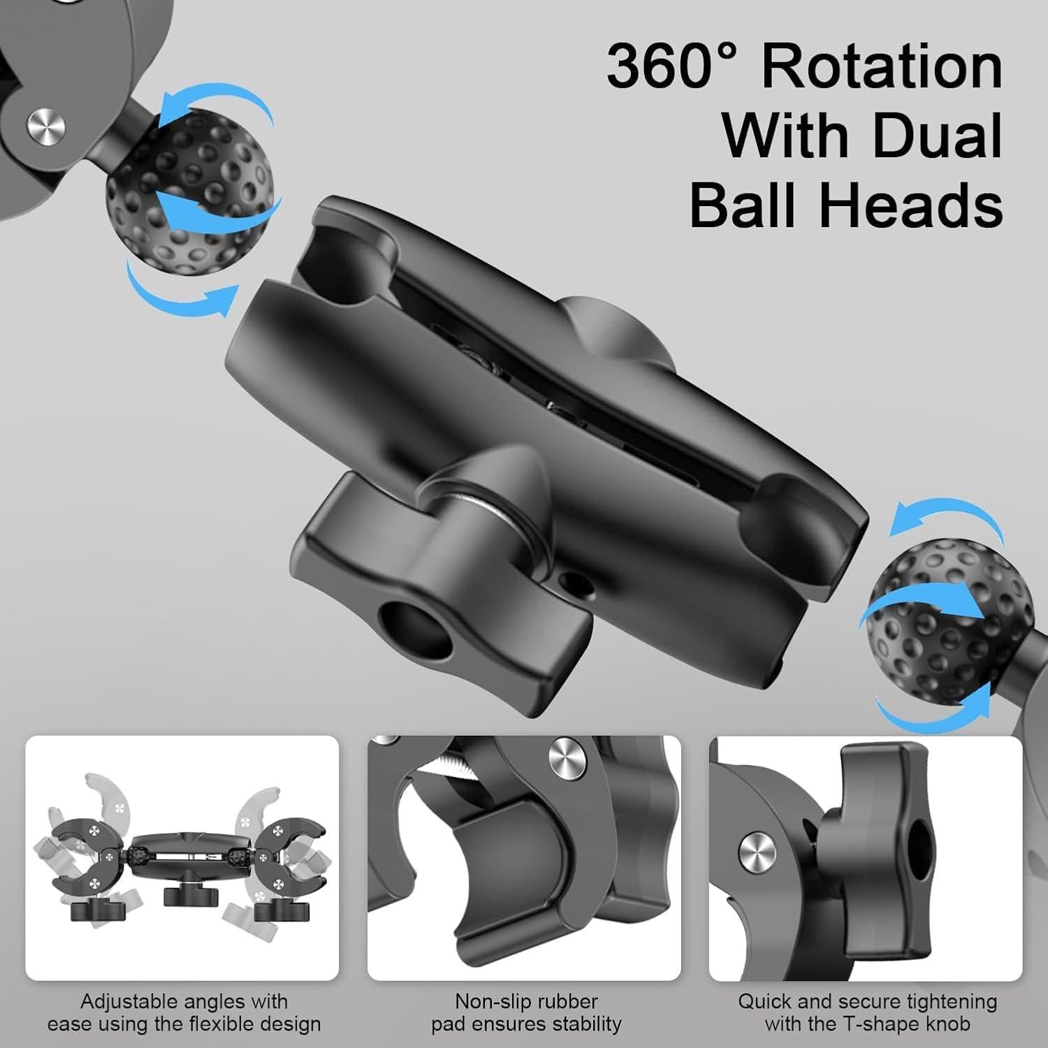 Abrazadera Doble de Cámara Magic Arm 2 Pcs Ajustable 360°