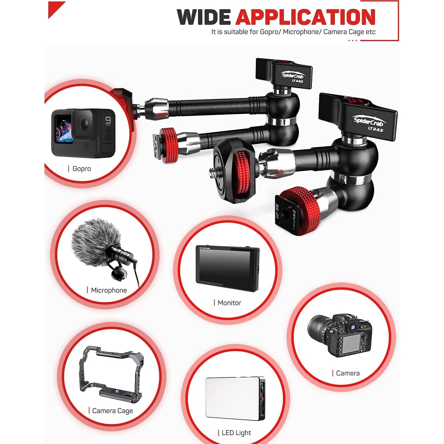 Brazo Mágico IFOOTAGE 24 cm Ajustable para Monitor y Luces