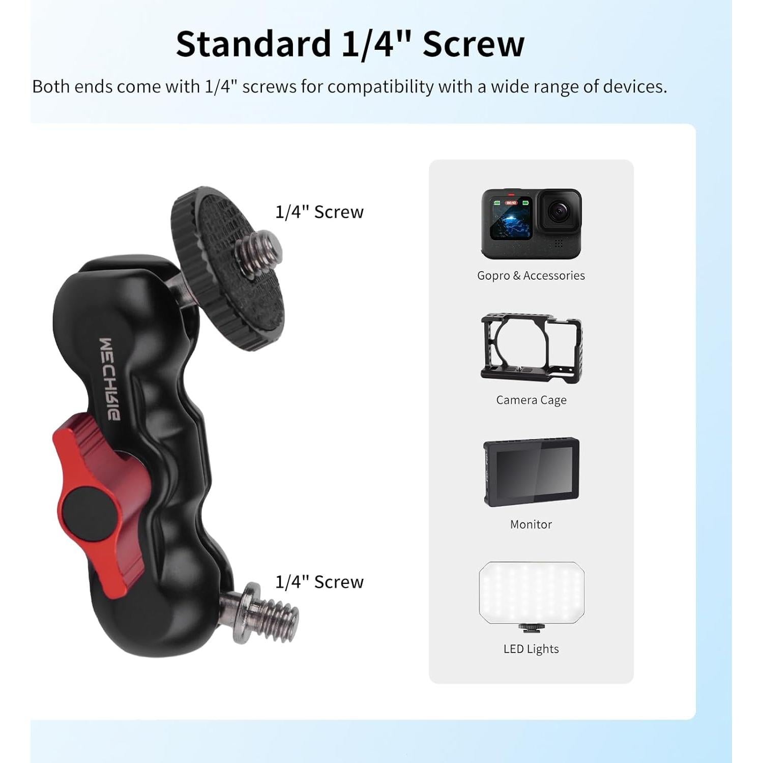 Kit de Brazo Mágico Mechrig - 2 Piezas, Ajustable 360°