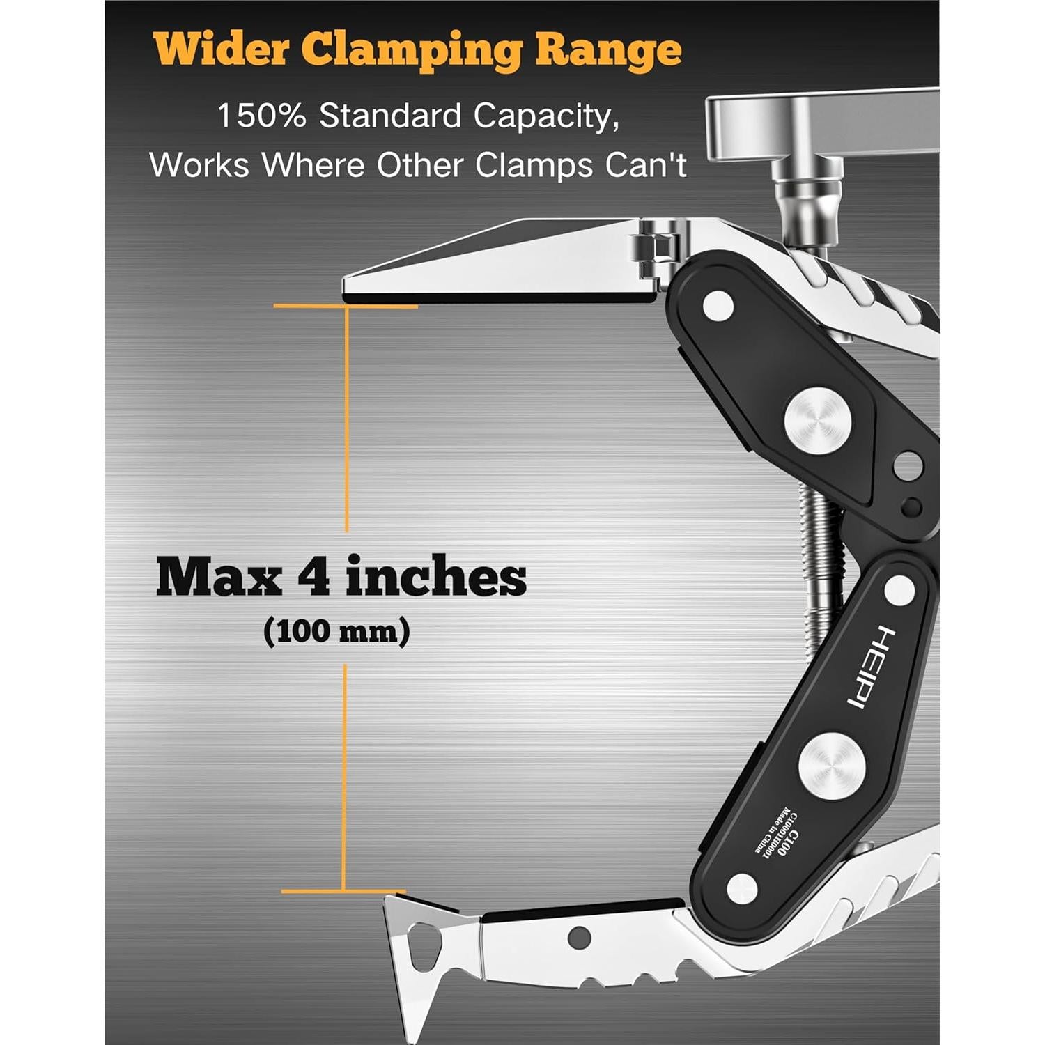 HEIPI Soporte para Cámara y Teléfono con Abrazadera Super 100mm