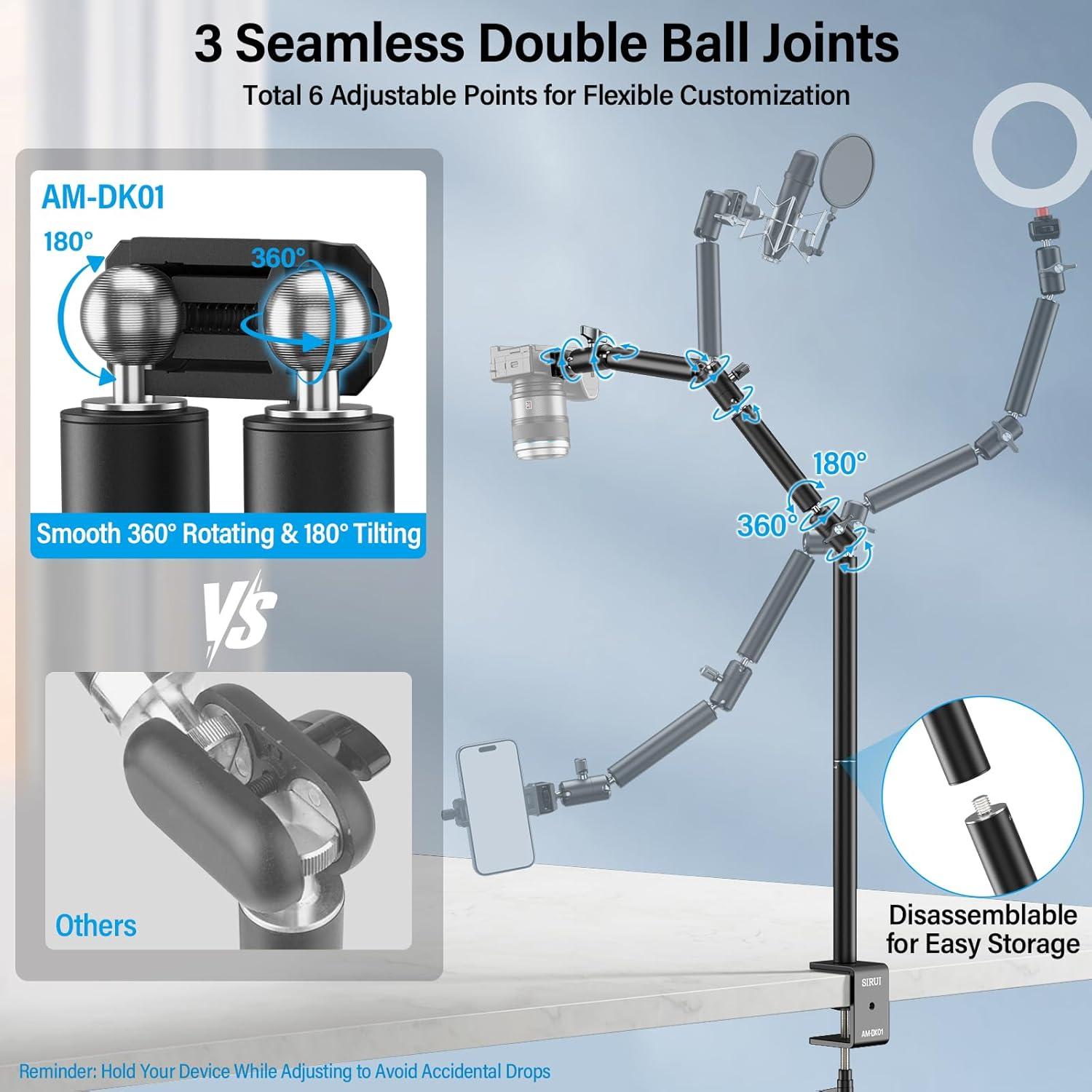 Soporte de Escritorio SIRUI AM-DK01 para Cámara 102 cm