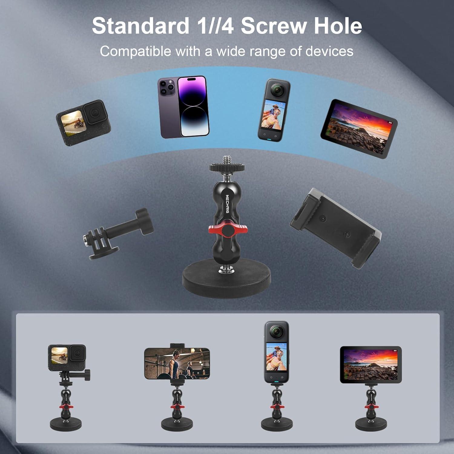 Soporte Magnético para Cámara Mechrig con Base de 360°