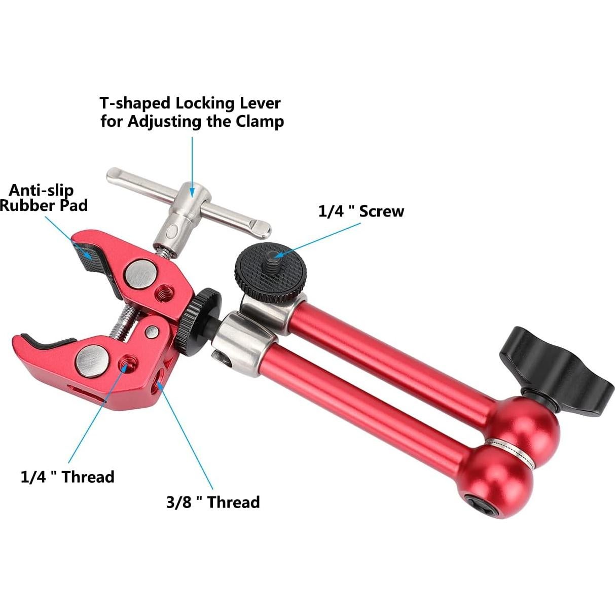 Brazo Mágico Articulado 25.4 cm CAMVATE con Abrazadera