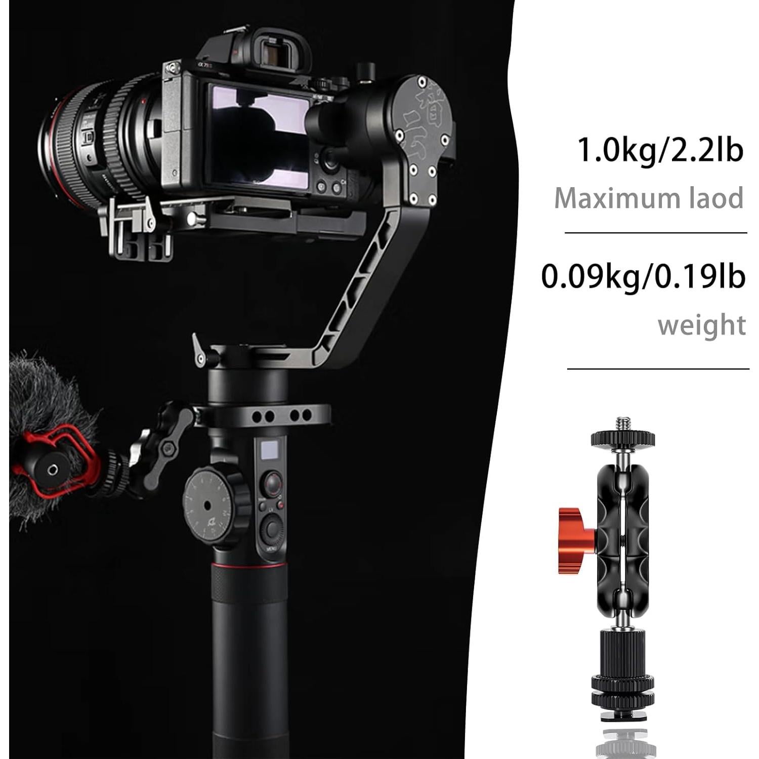 Mini Magic Arm Doble Cabeza de Bola Lanxire L0072 para Accesorios