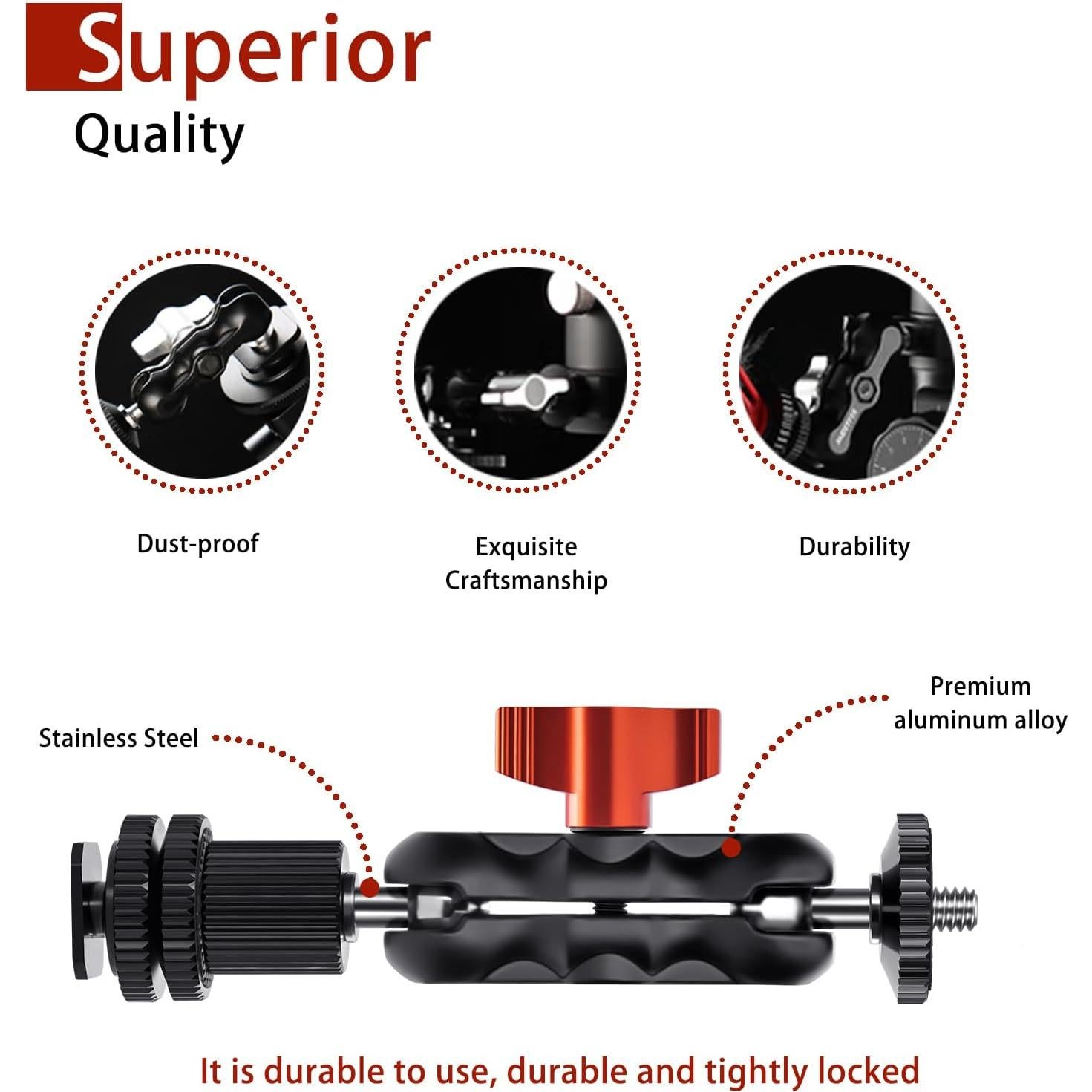 Mini Magic Arm Doble Cabeza de Bola Lanxire L0072 para Accesorios