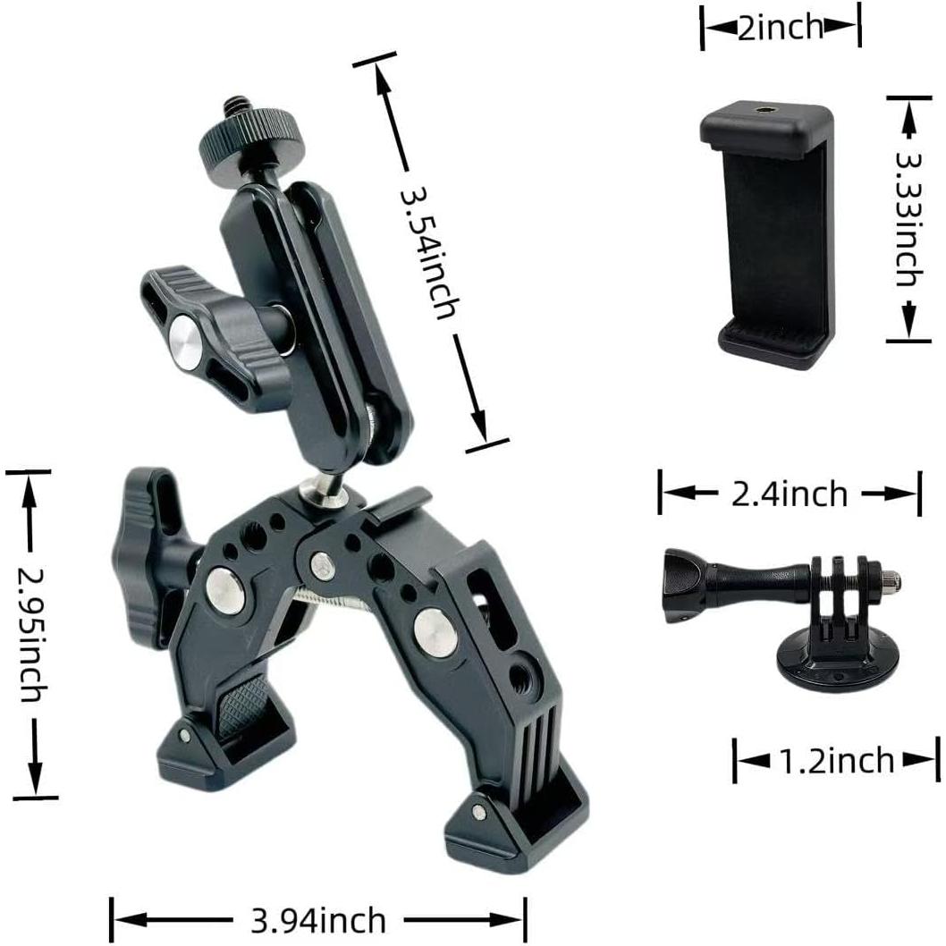 Super Clamp Chikoni ST83 con Brazo Mágico 3" y Adaptadores