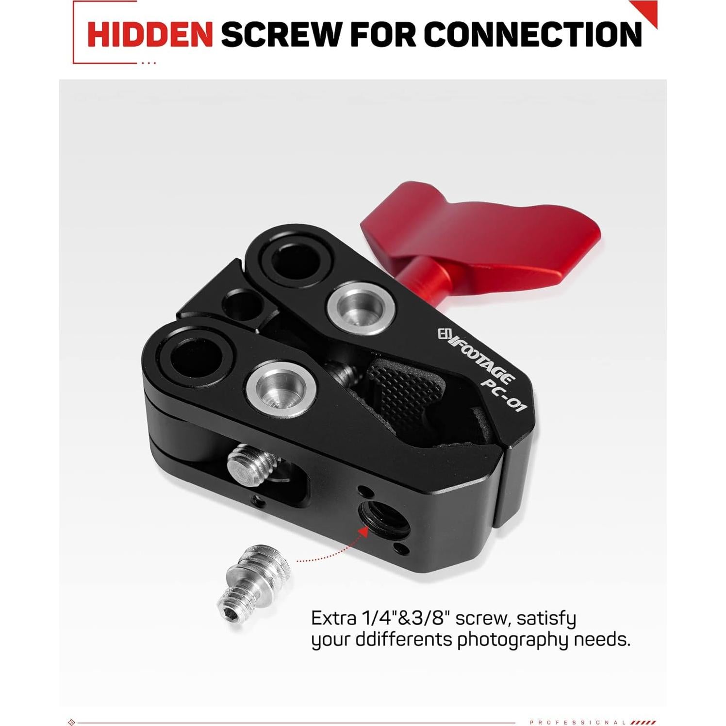 Soporte de Cámara iFootage PC-01 Abrazadera Trípode 18-50mm