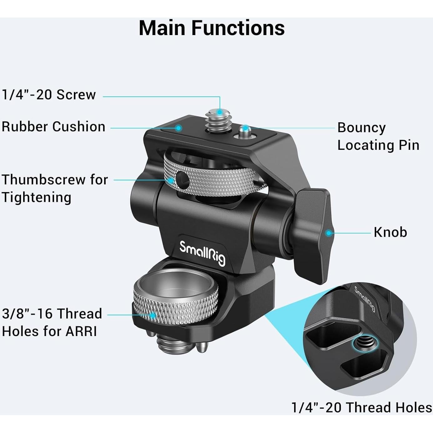 Soporte Ajustable para Monitor SmallRig 2903B 5" y 7"