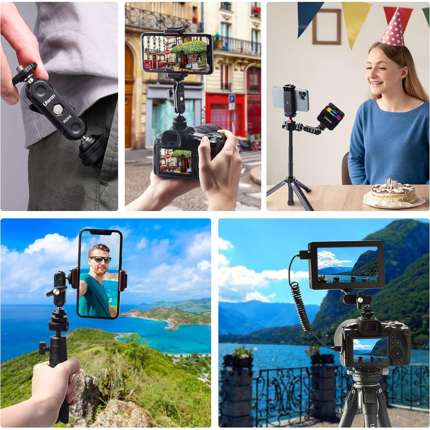 Soporte de Zapata Fría UURig R098 para Monitor y Micrófono