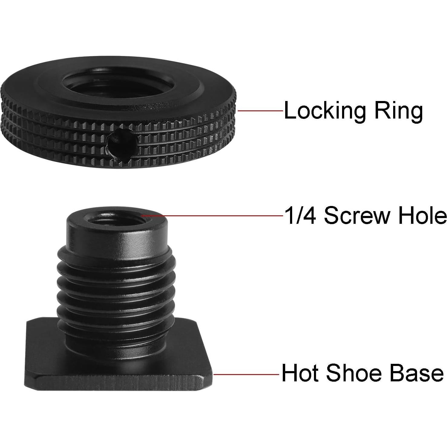 Adaptador de zapata caliente LUORNG con disco reforzado 1/4
