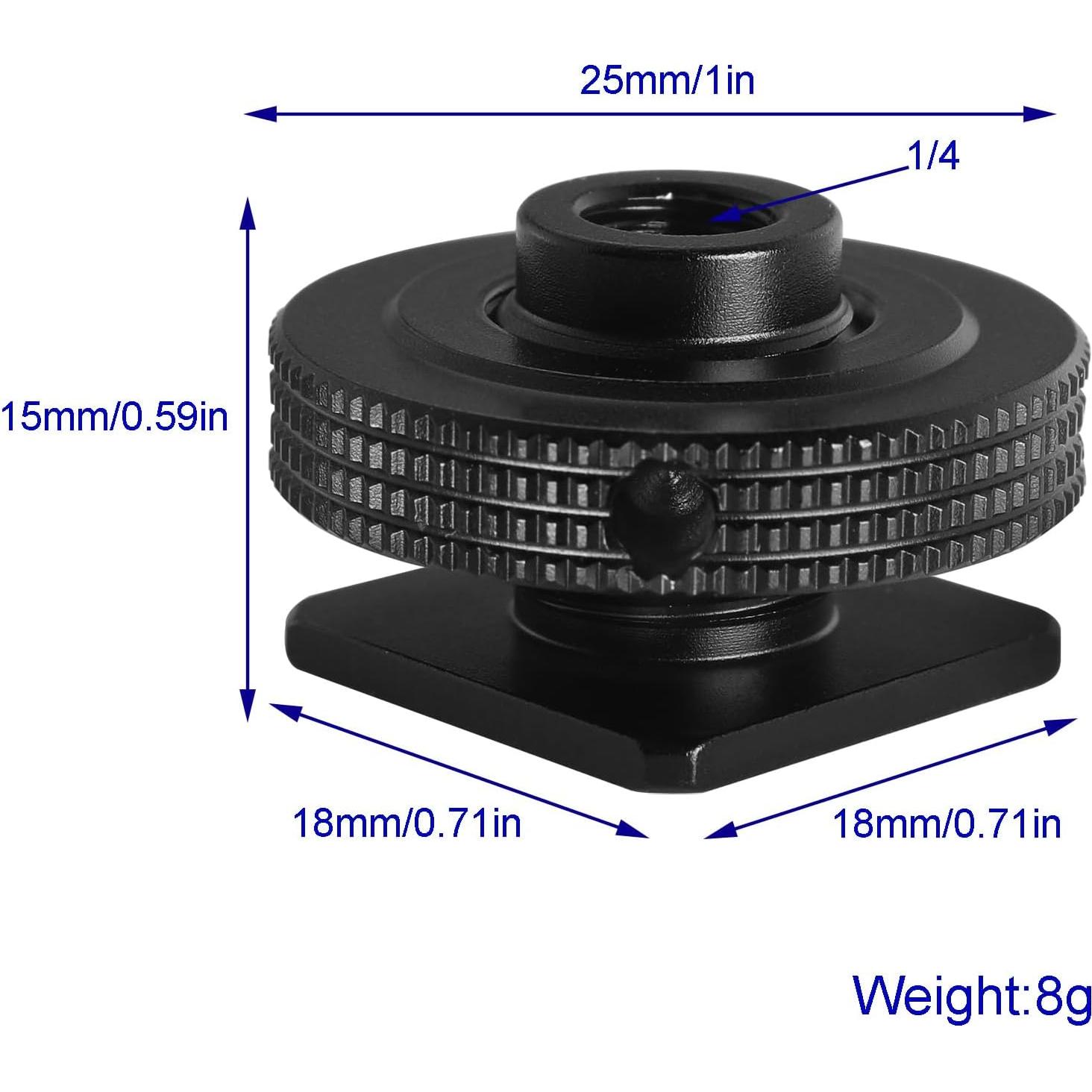 Adaptador de zapata caliente LUORNG con disco reforzado 1/4