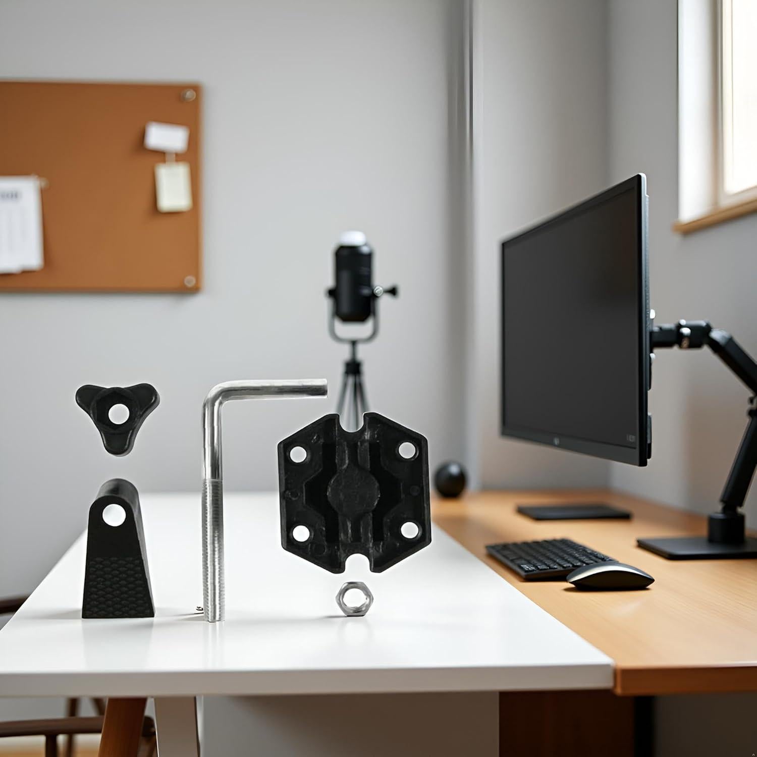 Soporte de Abrazadera para Micrófonos Jowxsx - Metal Ajustable