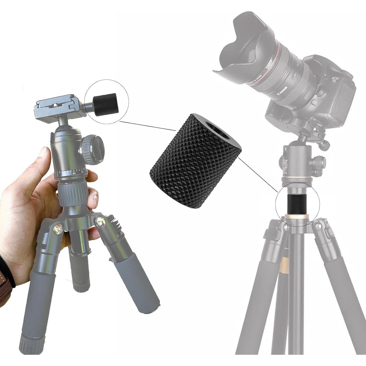 Adaptador de tornillo 1/4" a 1/4" BENACES 3-Pack